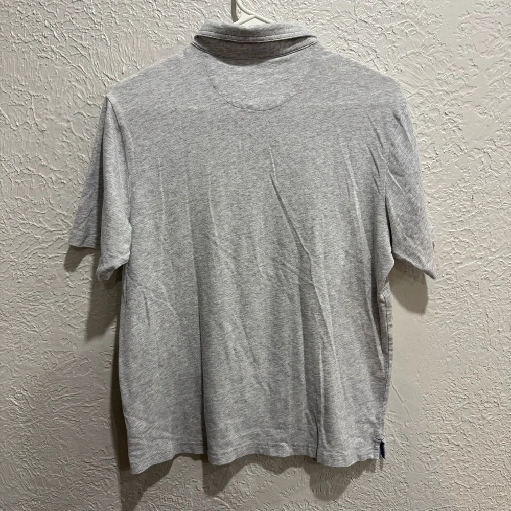 Johnnie O size 14 polo collar gray like new